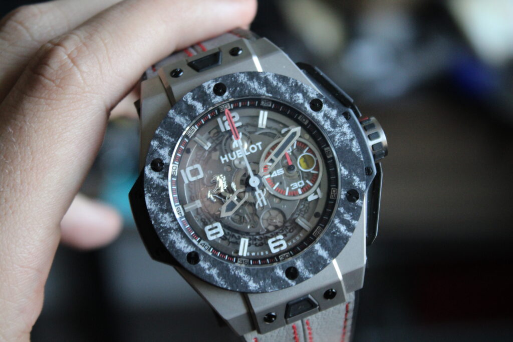 Super Clone Hublot Big Bang Ferrari Unico Titanium Carbon 45mm