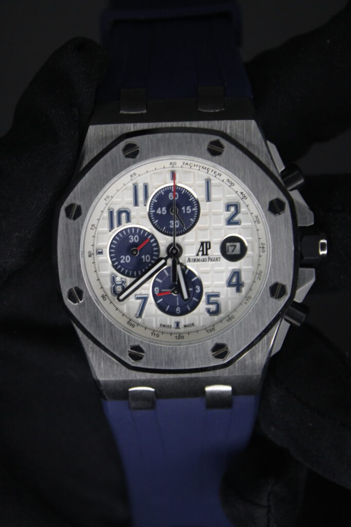 Audemars Piguet Navy Blue Red Hands