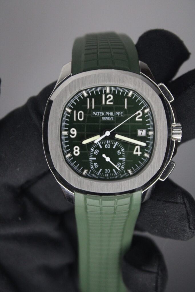 Super Clone PATEK PHILIPPE – AQUANAUT Green CHRONOGRAPH 42mm