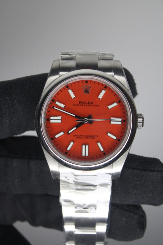 Super Clone Rolex Oyster-Perpetual 41mm Red Dial