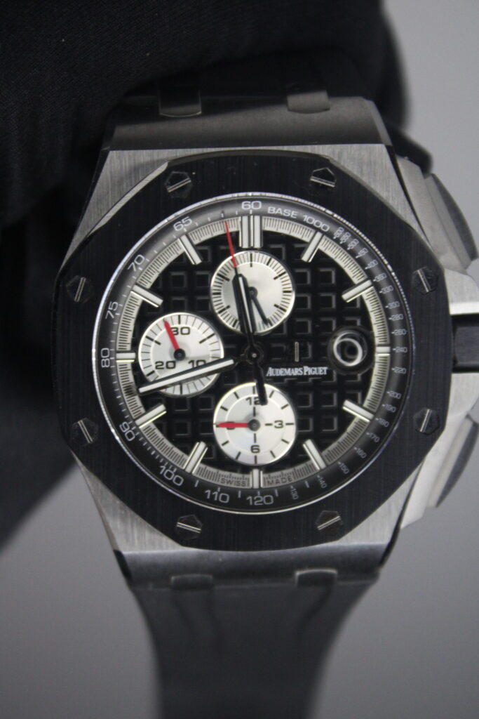 Super Clone Audemars Piguet Chronograph 44m Black dial 26400IO.OO.A004CA.0