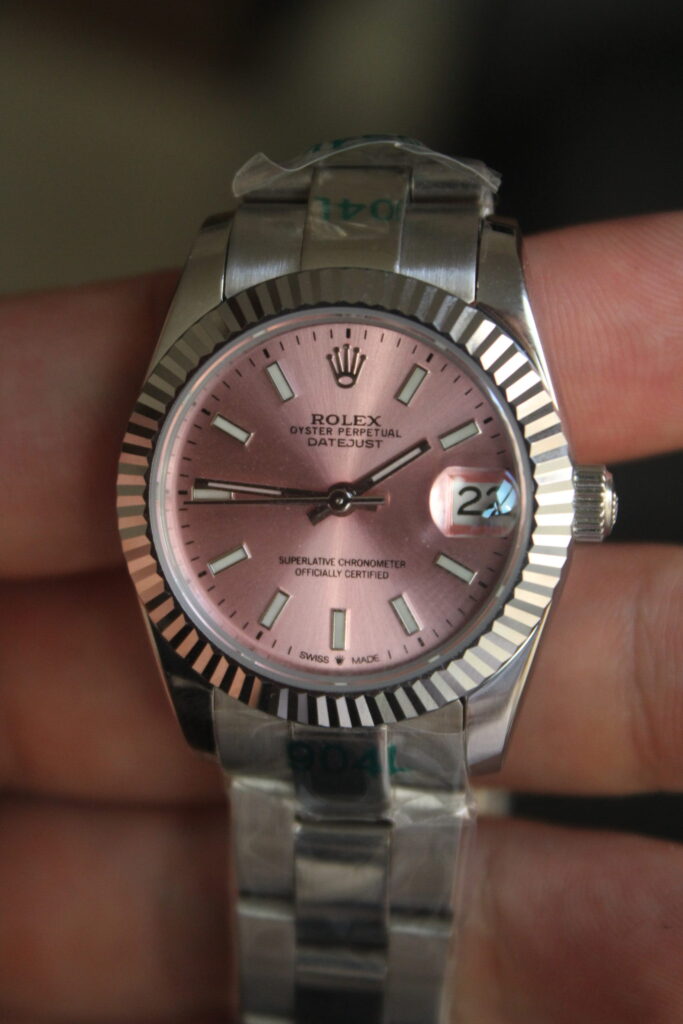 Rolx Date Just 31mm Pink dial