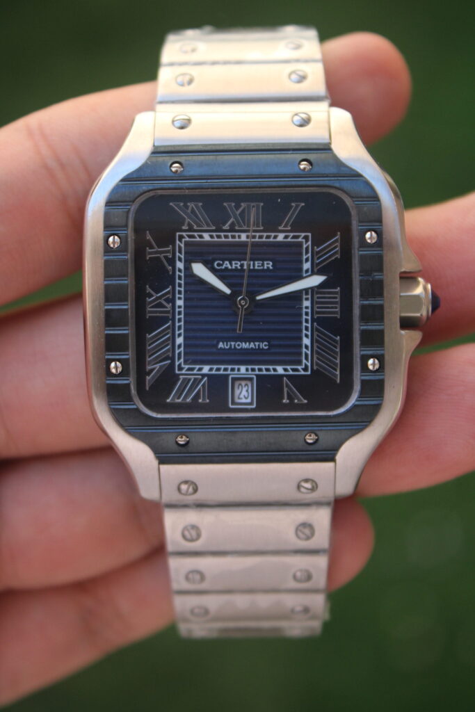 Cartier Santos 100 Blue