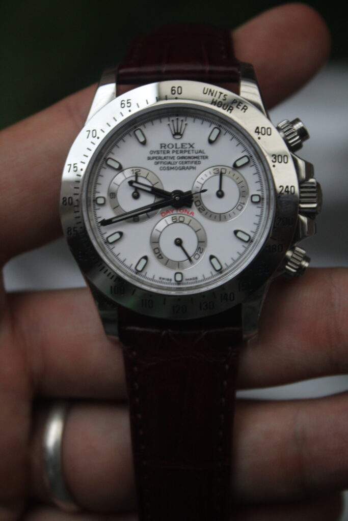 Super Clone Rolex Daytona Vintage Leather strap