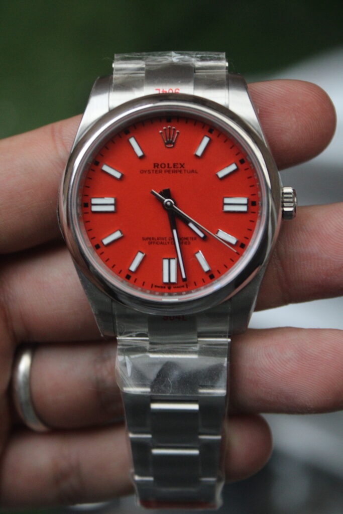 Super Clone Rolex Oyster Perpetual Red Dial