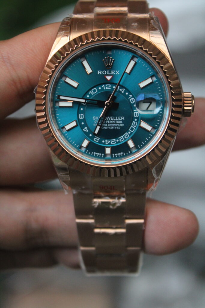 Super Clone Rolex  Sky-Dweller Blue dial