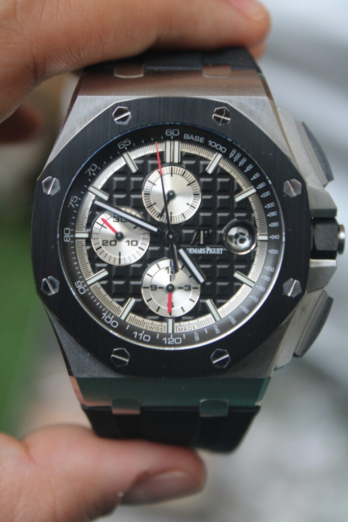 Super Clone Audemars Piguet Chronograph 44m Black dial 26400IO.OO.A004CA.0