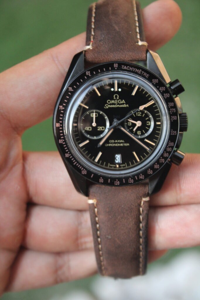 Omega SpeedMaster Black leather